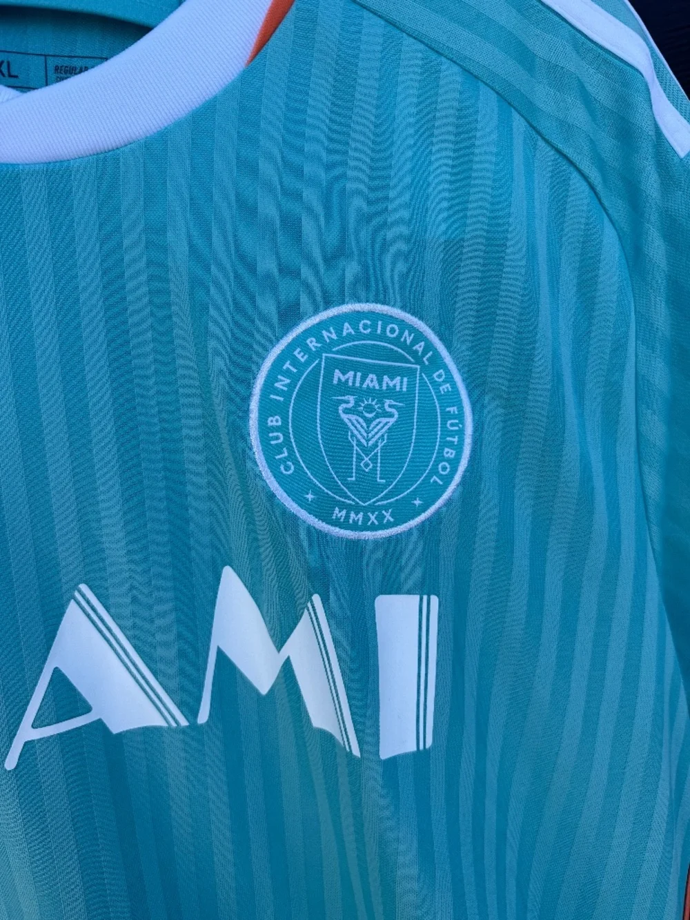 New W/ Tags! Men's Adidas Inter Miami CF 2025 MLS Jersey Aqua Aeroready Size XL